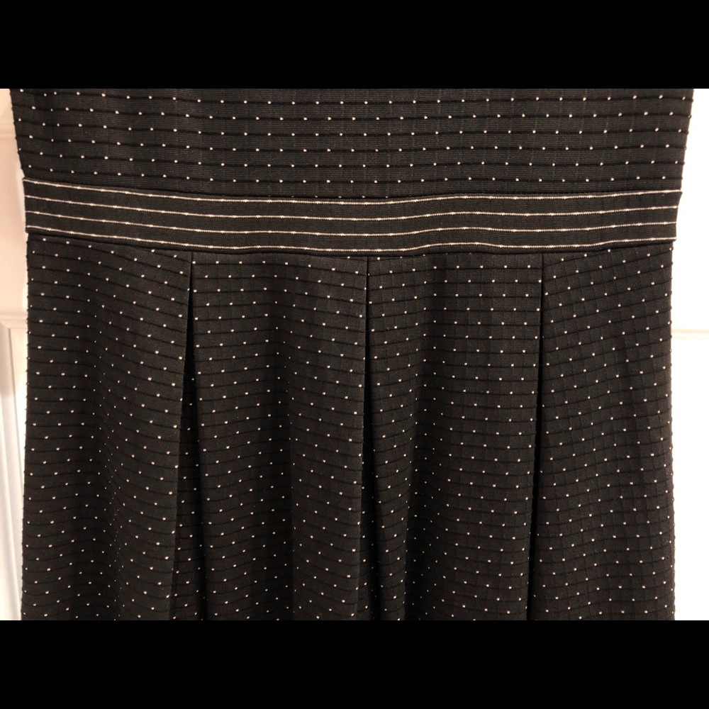Max Studio - Black and Cream Micro Dot Dress - Picture 4 of 4